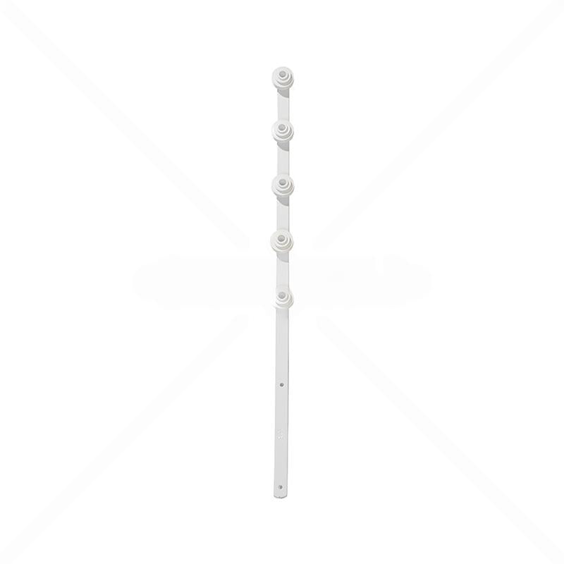 Nemtek Fence Pole - 6Line Flat Bar Straight White