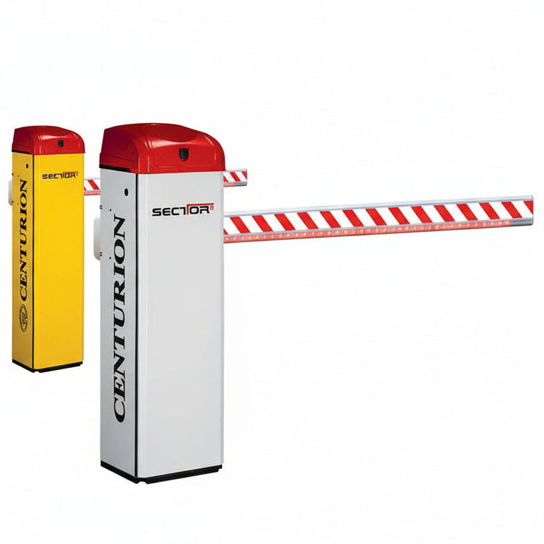 Centurion Traffic Barrier SECTOR II Boom 4.5m Rect + Loop Detector +Pole
