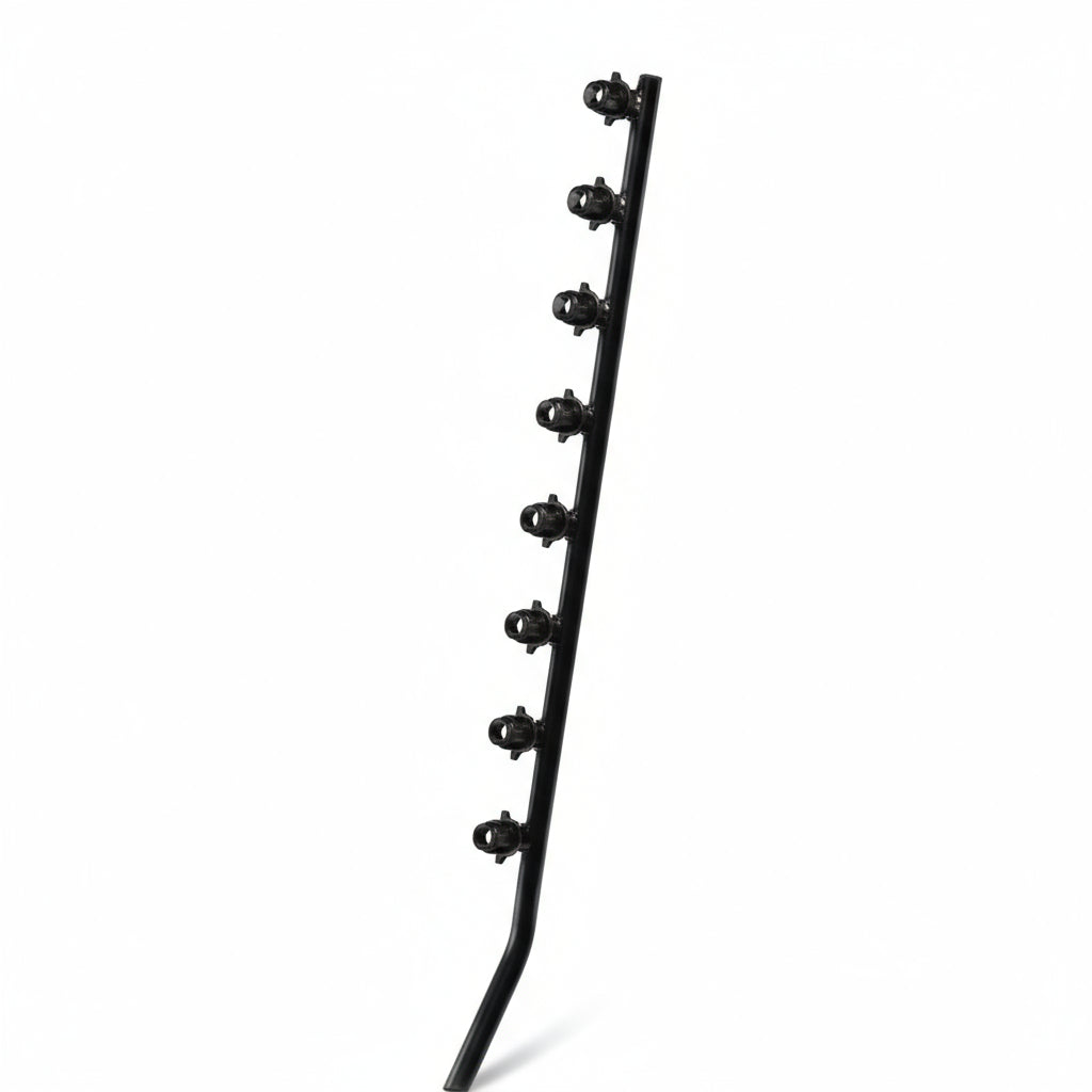 Nemtek Fence Pole - 8Line SQ Tube Jurassic Galv Angled PC BB