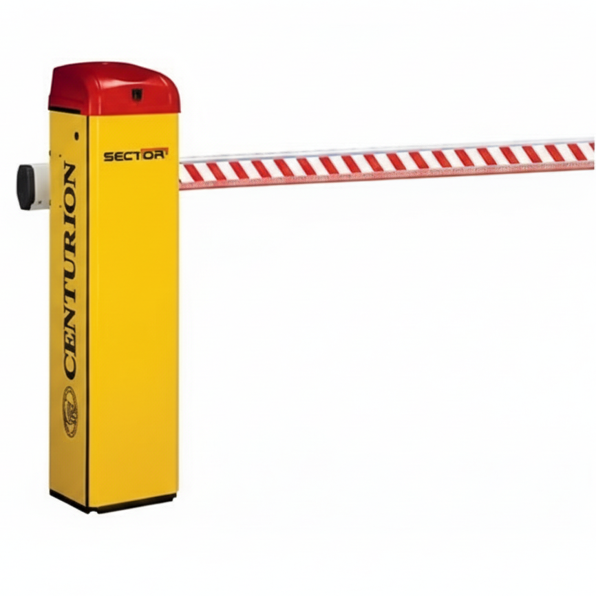 Centurion Traffic Barrier SECTOR II Boom 3m Rectangular Loop Det +Pole
