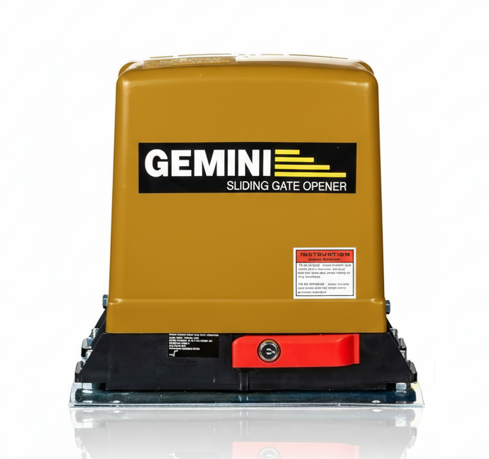 Gemini DC Slider with Base Plate + Battery + 2 x Tx3 + 4m Steel Rack