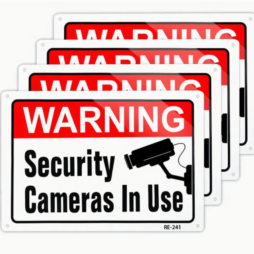 Aluminum Video Surveillance Sign