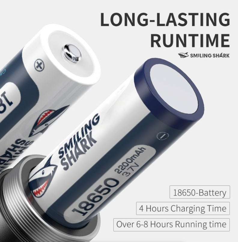 Smiling Shark 7000 Lumens Rechargeable Flashlight