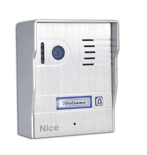 NICE Colour Video Intercom Brushed Aluminium Gate Station