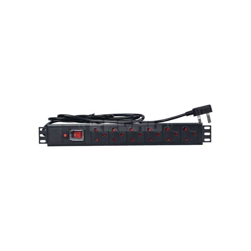 PDU 19" 1.5U 6 Way 16A SA Outlet
