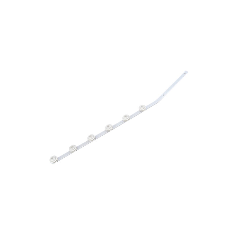 Nemtek Fence Pole - 6Line Flat Bar Angled White