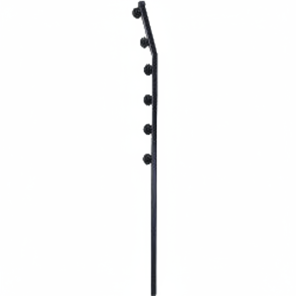 Nemtek Fence Pole - 6Line Square Tube Golf Black