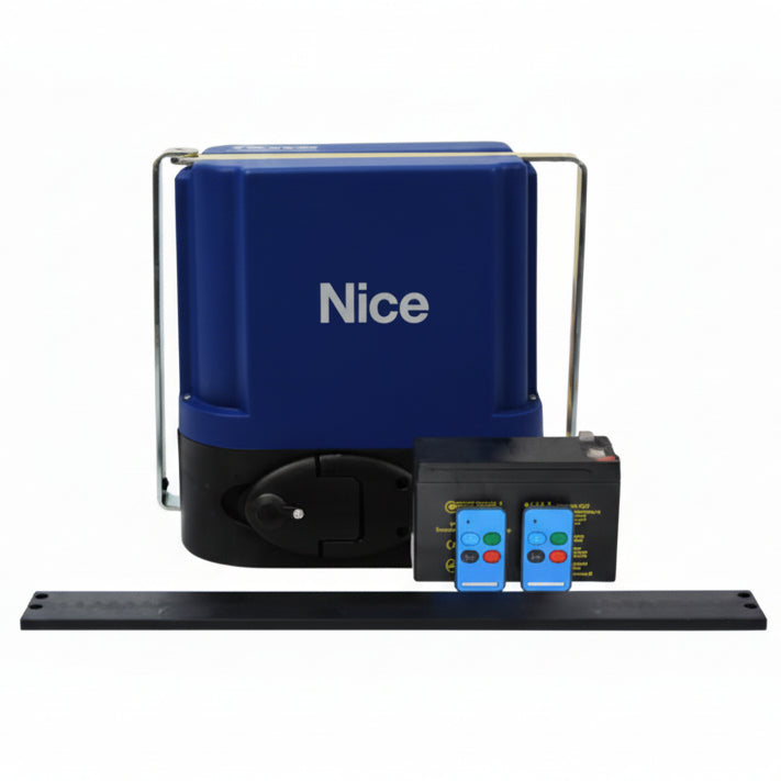 Nice Drive 500 Kit + 4m Steel Rack + 2x TX4 Lithium ready incl SLA Bat