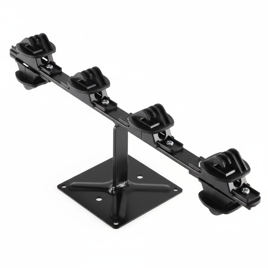 Nemtek Fence Pole - 6Line Low Profile Black