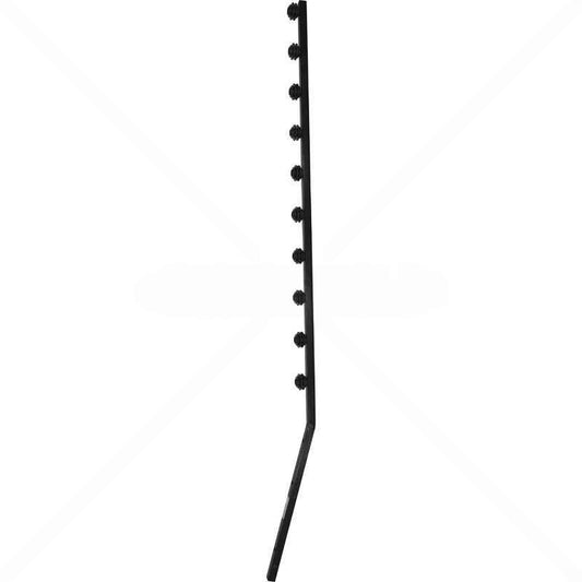 Nemtek Fence Pole - 10Line Square Tube Angled Black