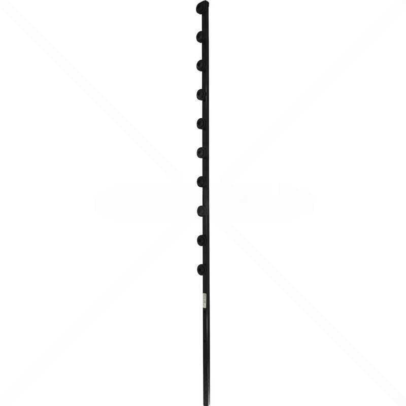 Nemtek Fence Pole - 10Line Square Tube Straight Black