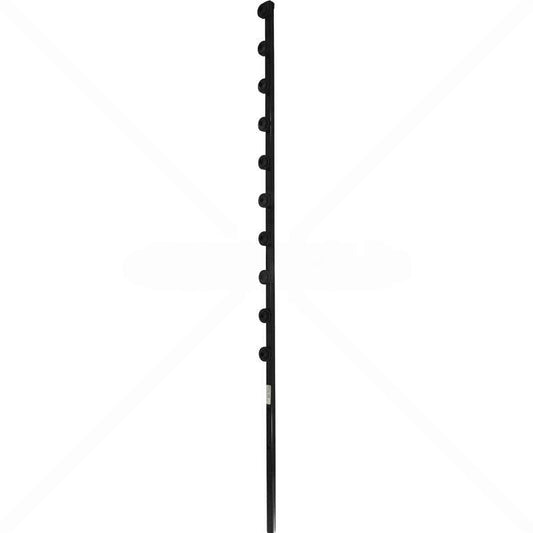 Nemtek Fence Pole - 10Line Square Tube Straight Black