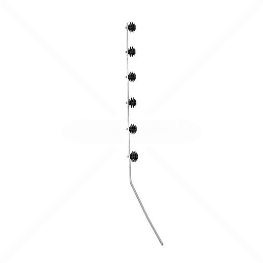 Nemtek Fence Pole - 6Line Flat Bar Galvanised Angled BB