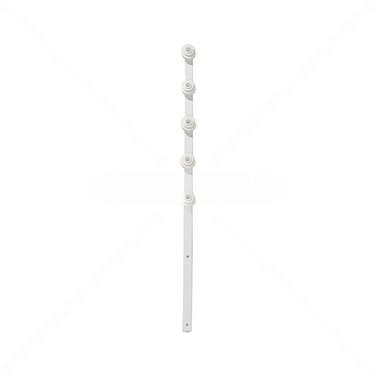 Nemtek Fence Pole - 6Line Flat Bar Straight White