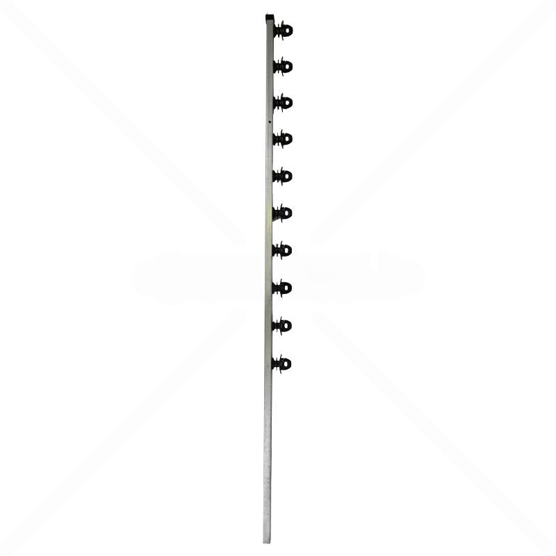 Nemtek Fence Pole - 10Line Square Tube Jurassic Galv Straight BB