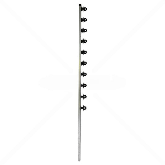 Nemtek Fence Pole - 10Line Square Tube Jurassic Galv Straight BB