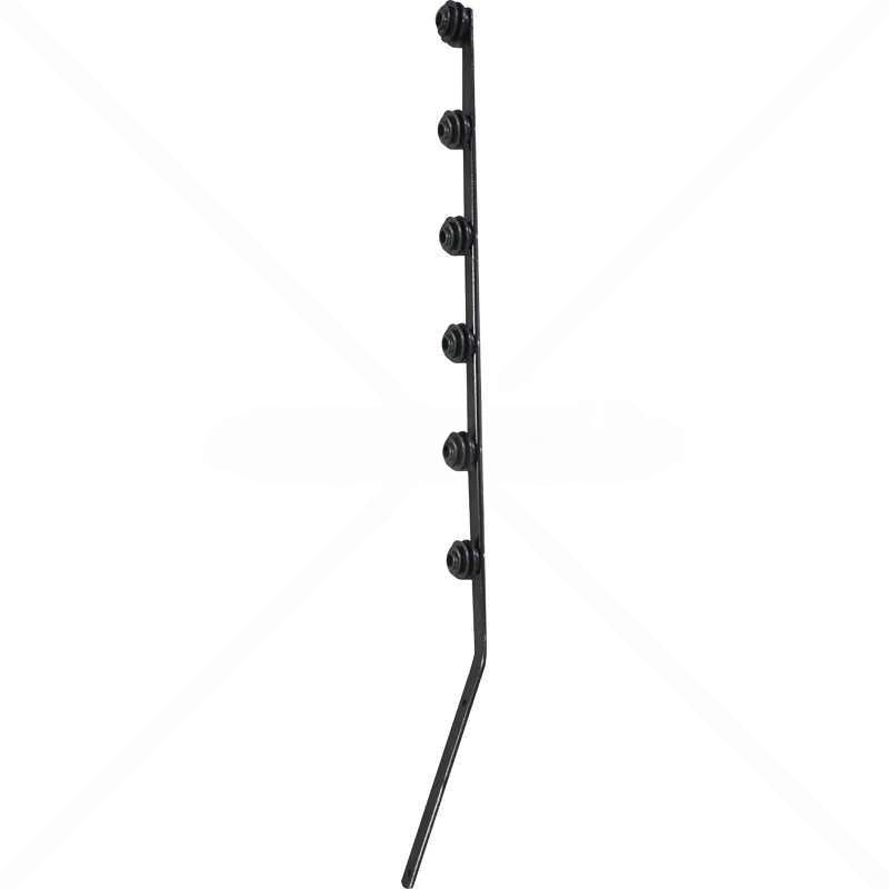 Nemtek Fence Pole - 6Line Flat Bar Angle Black