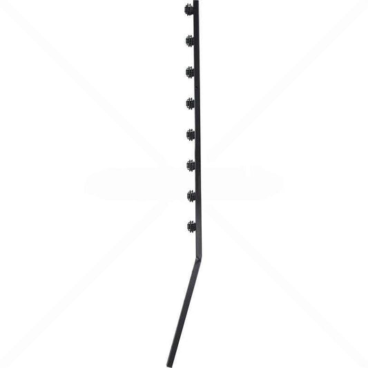 Nemtek Fence Pole - 8Line Square Tube Angled Black