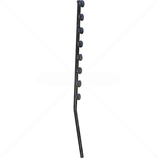 Nemtek Fence Pole - 8Line Square Tube Angled Black Shield Insulator