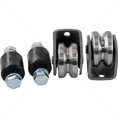 Gate Wheel Kit - 60mm - V-Profile