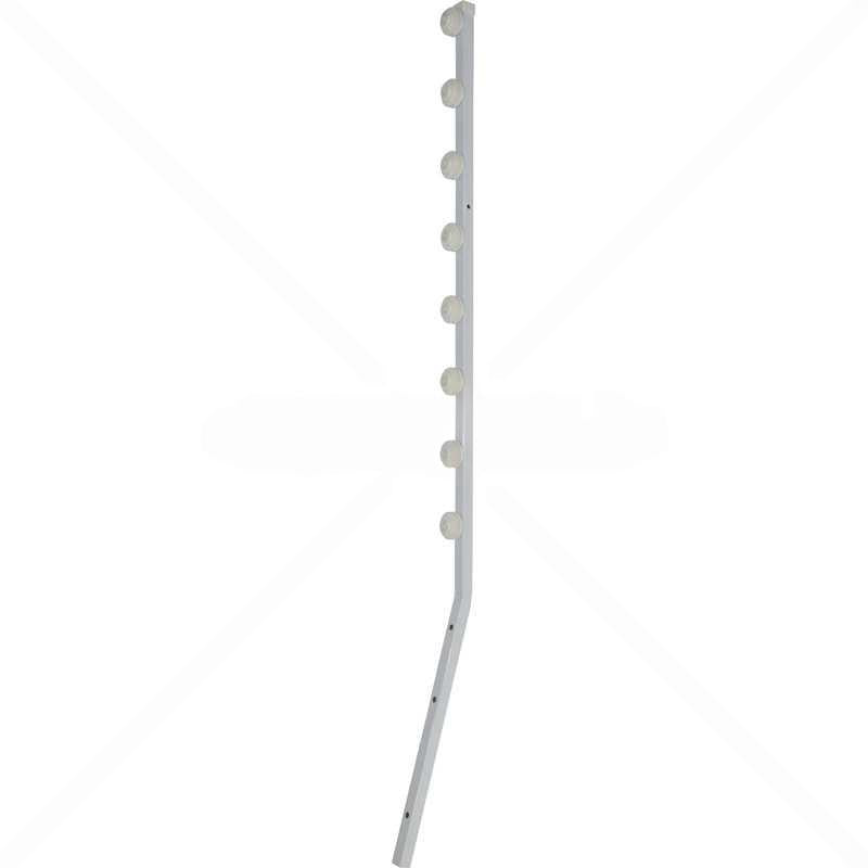 Nemtek Fence Pole - 8Line Square Tube Angled White