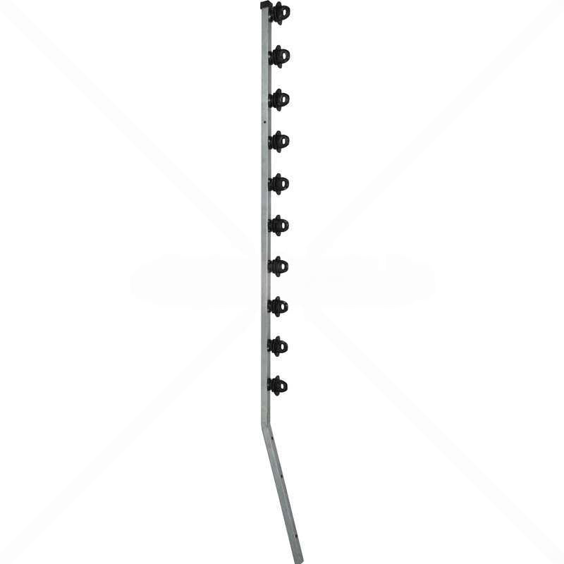 Nemtek Fence Pole - 10Line Square Tube Jurassic Galvanised Angled BB