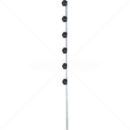 Nemtek Fence Pole - 6Line Flat Bar Galvanised Straight BB
