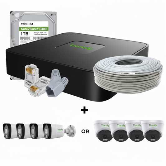 Tiandy IP AK Series 4 Channel Kit