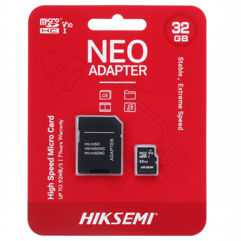 HikSemi 32GB Micro SD Card + Adaptor