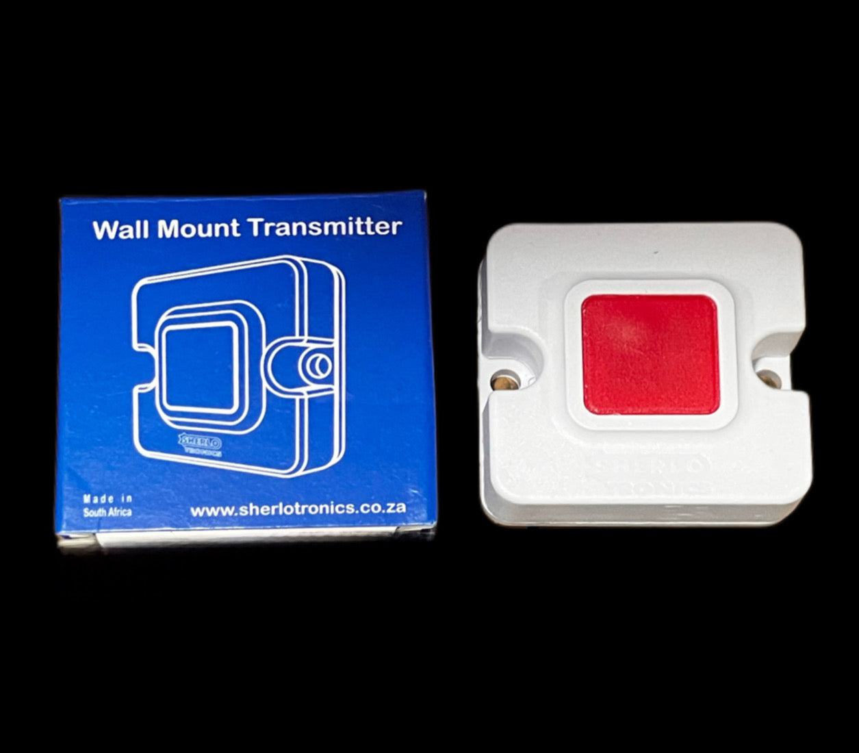 SHERLO 1CH WALL MOUNT TRANSMITTER SPLASH-PROOF; INTERNAL BUZZER & LED