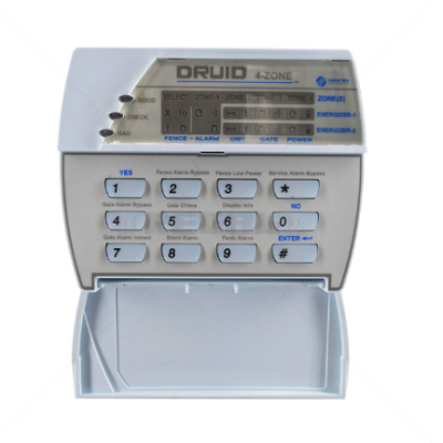 Nemtek Fence Energizer Keypad 4 Zone LCD for 2 Zone DRUID Energizers