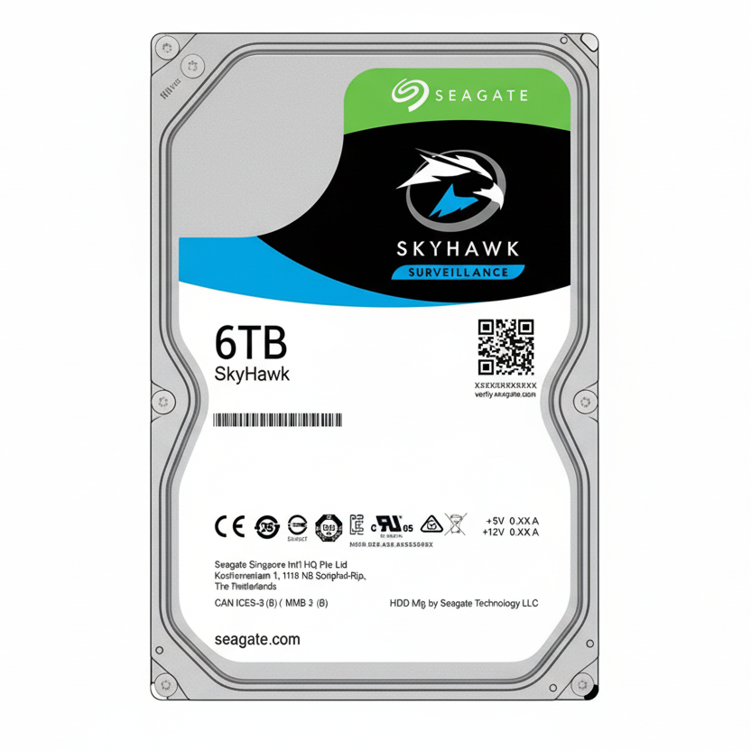 SEAGATE 6TB HDD Surveillance Storage SkyHawk 3.5 Size SATA