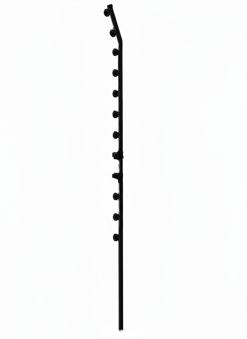 Nemtek Fence Pole - 12Line Square Tube Golf Black