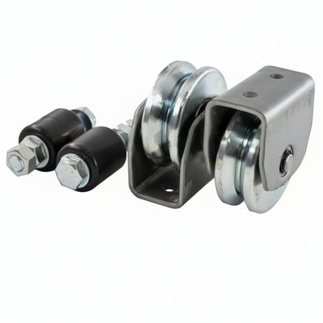 Gate Wheel Kit - 80mm - V-Profile