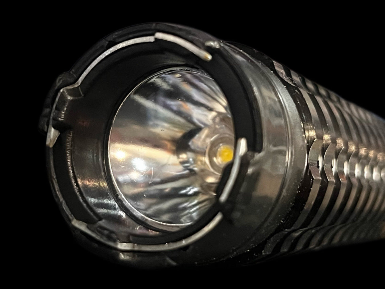High-Voltage Protection Baton with Flash Light
