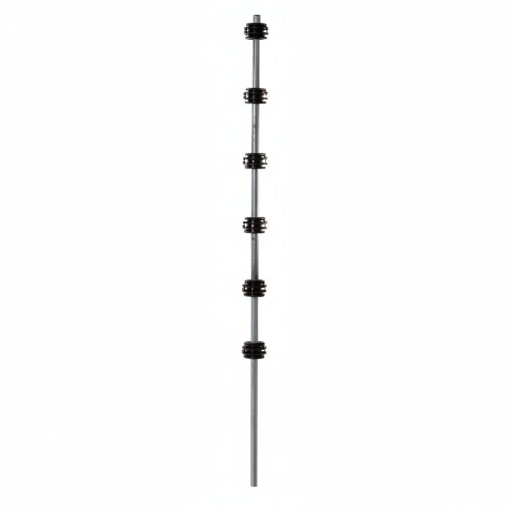 Nemtek Fence Pole - 6Line Round Galvanised BB