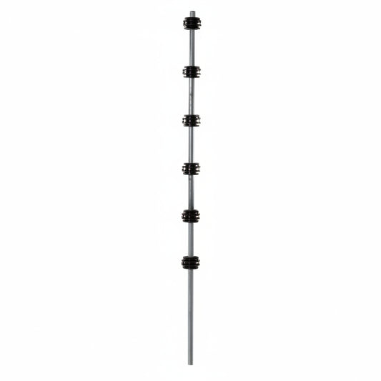Nemtek Fence Pole - 6Line Round Galvanised BB