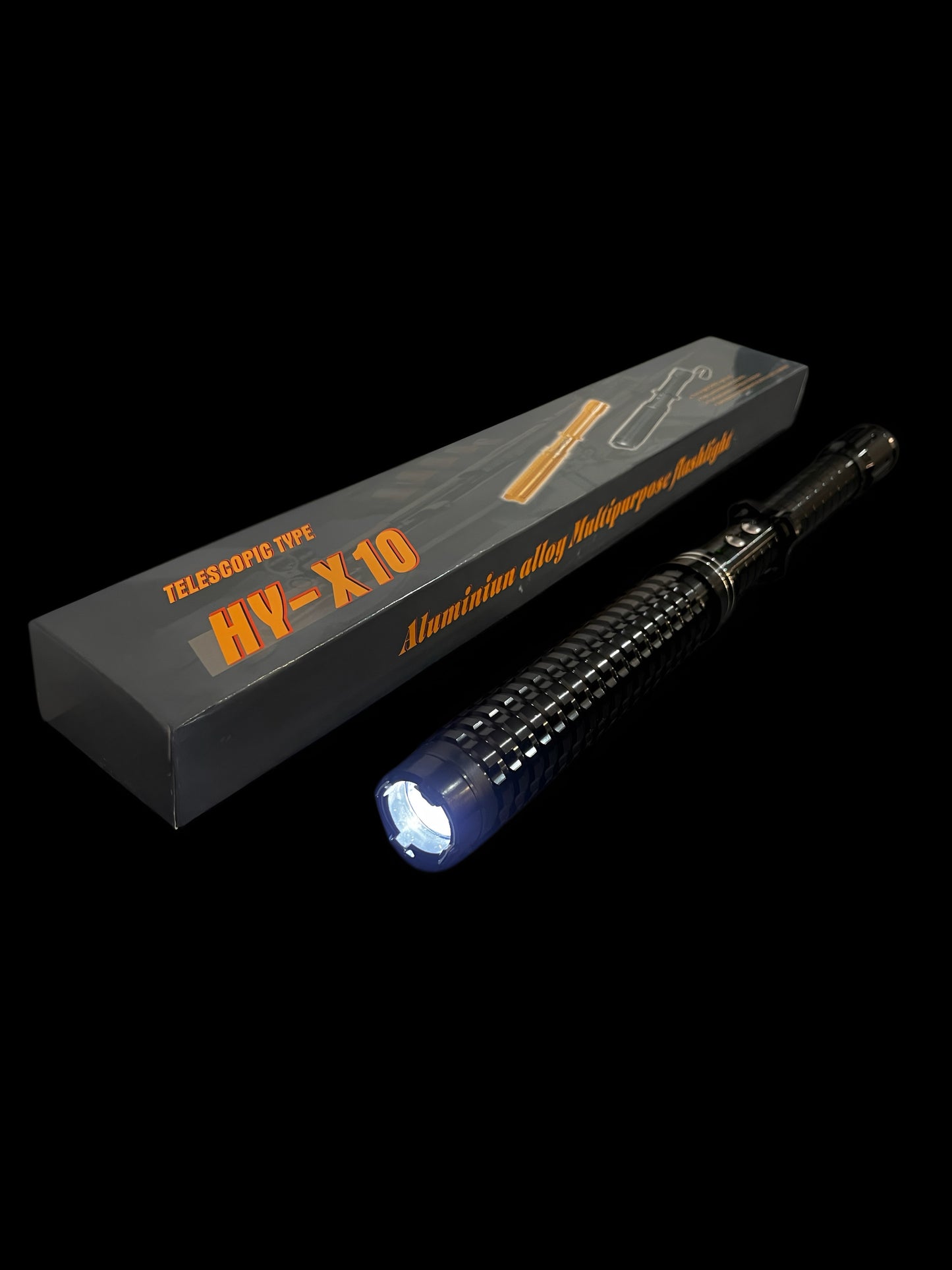 High-Voltage Protection Baton with Flash Light