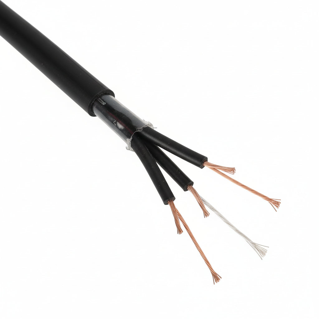 Nemtek Fence HT Wire HT Cable - 3 Core 30m Black
