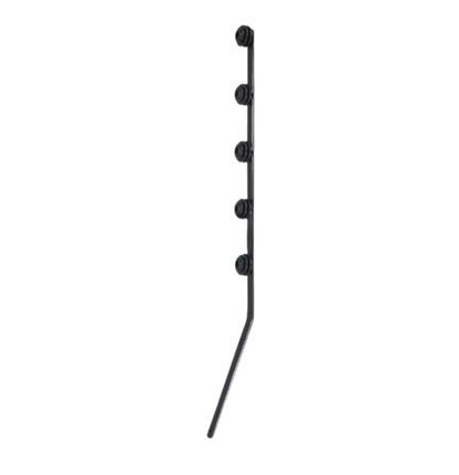 Nemtek Fence Pole - 5Line Flat Bar Angle Black