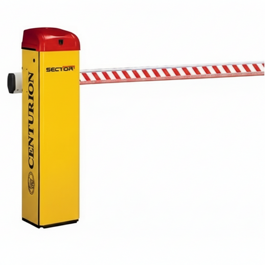 Centurion Traffic Barrier SECTOR II Boom 6m 430SS Rect Loop Det + Pole