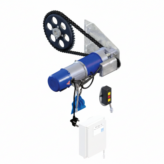 Nice Roller Shutter Motor RS 500 AC + W/Con + C/Wheel + Chain