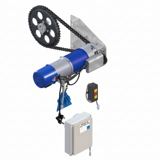 Nice Roller Shutter RS500 AC + W/Con + C/Wheel + Chain (Deadman Switch