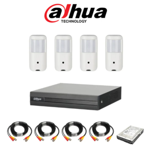 Dahua 4 Channel Hidden Pinhole DIY CCTV system