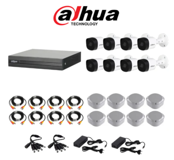 Dahua 1080P 8 Channel DVR & 8 Bullet Cameras DIY CCTV KIT