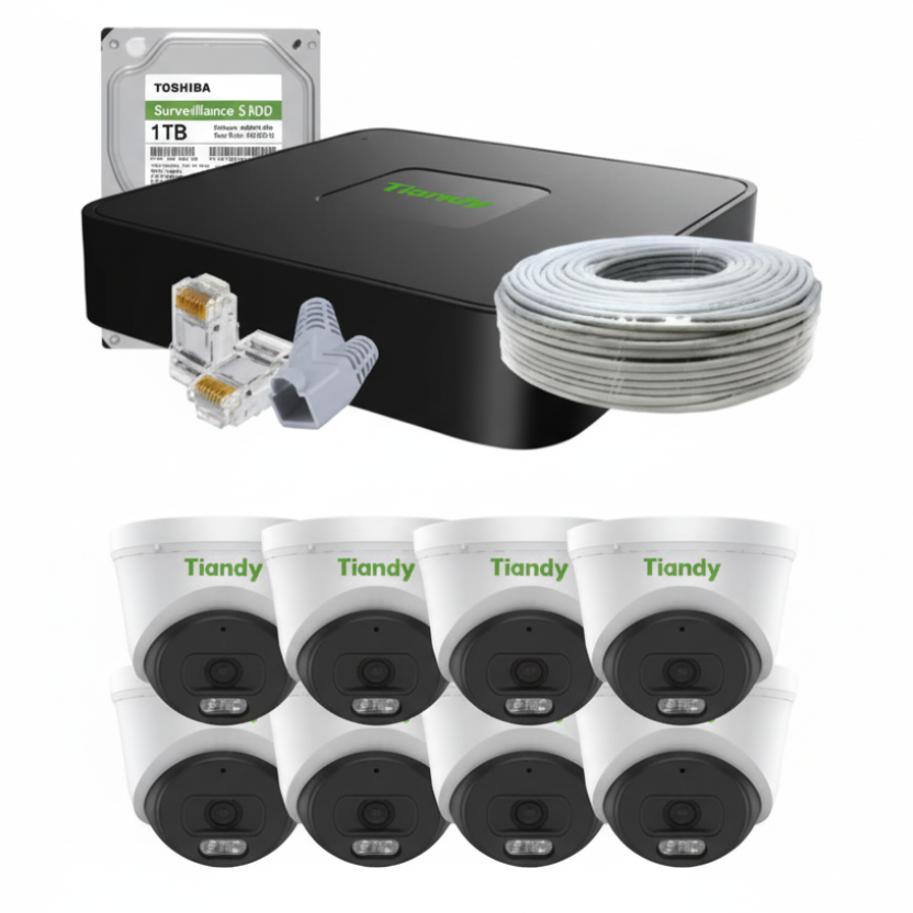 Tiandy AK Series 8 Channel Kit