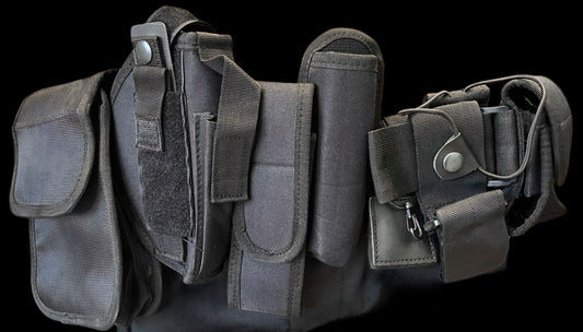 Universal Tactical Belt with Utility Pouches Included