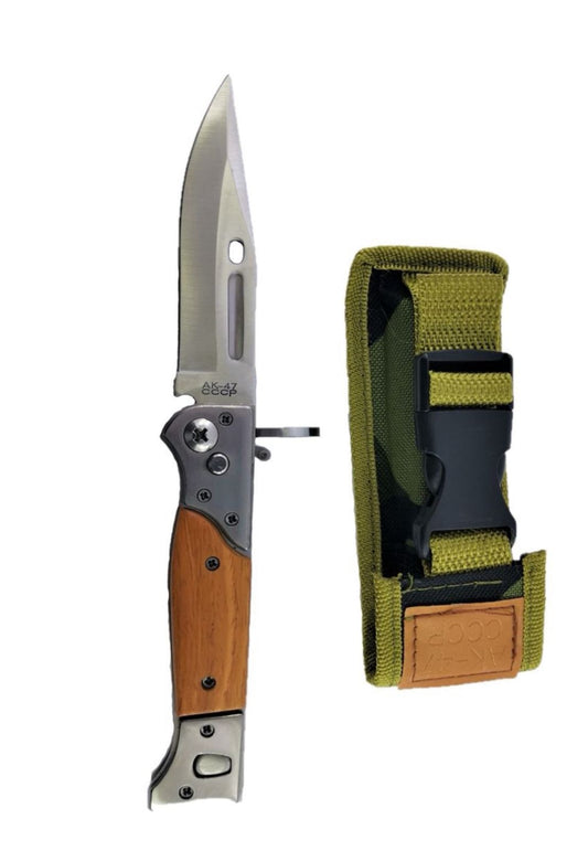 CCCP AK47 Button-Release Folding Pocket Knife