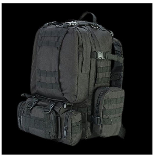 55L Tactical Backpack with 3 MOLLE Pouches