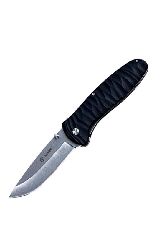 Ganzo Firebird F6252 BRD4116 Folding Knife – Black Steel